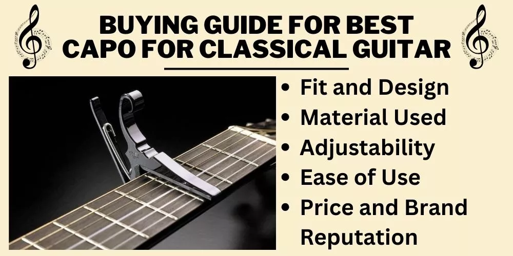 Buying Guide for Best capo for classical guitar